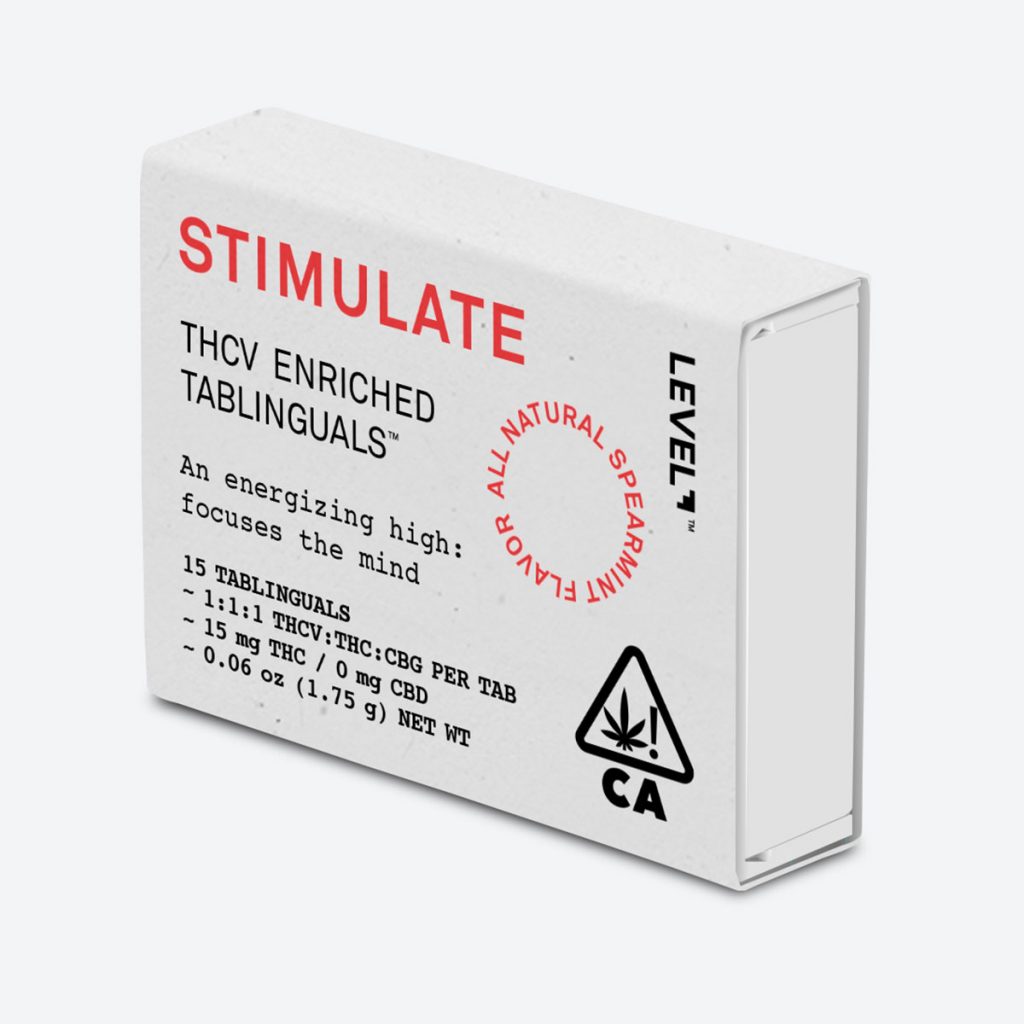 THCV product: Stimulate THCV Tablinguals by Level Blends