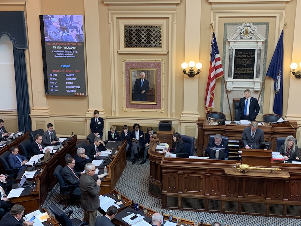 Virginia SB1719 passes the House of Delegates