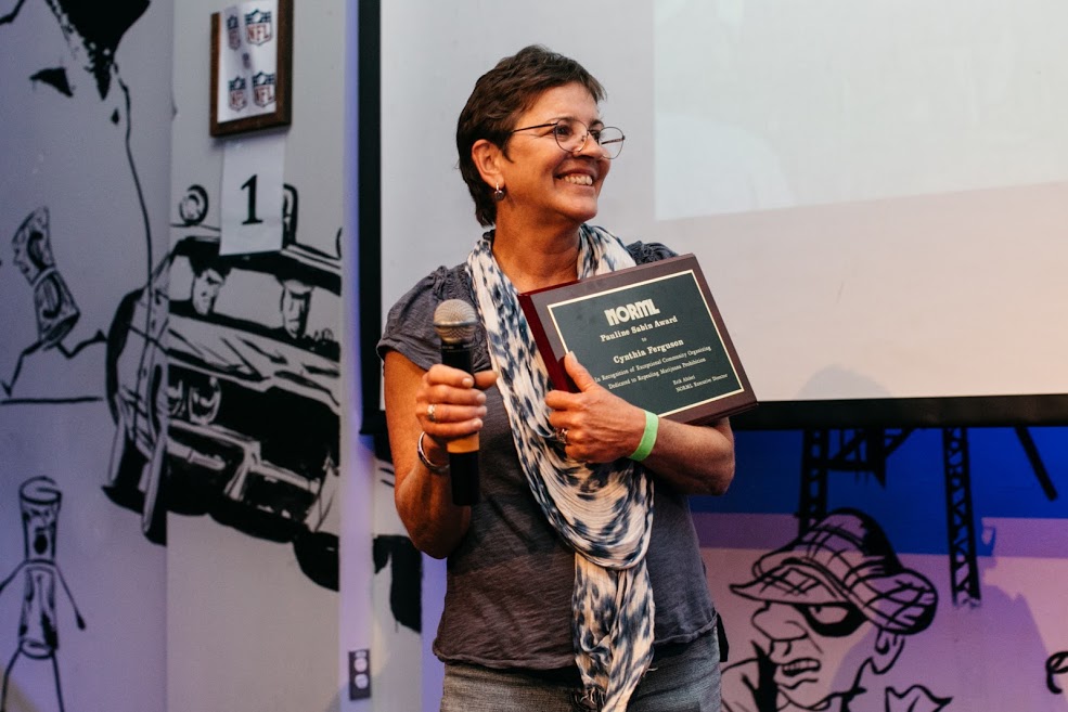 Cynthia Ferguson receives NORML's 2018 Pauline Sabin award