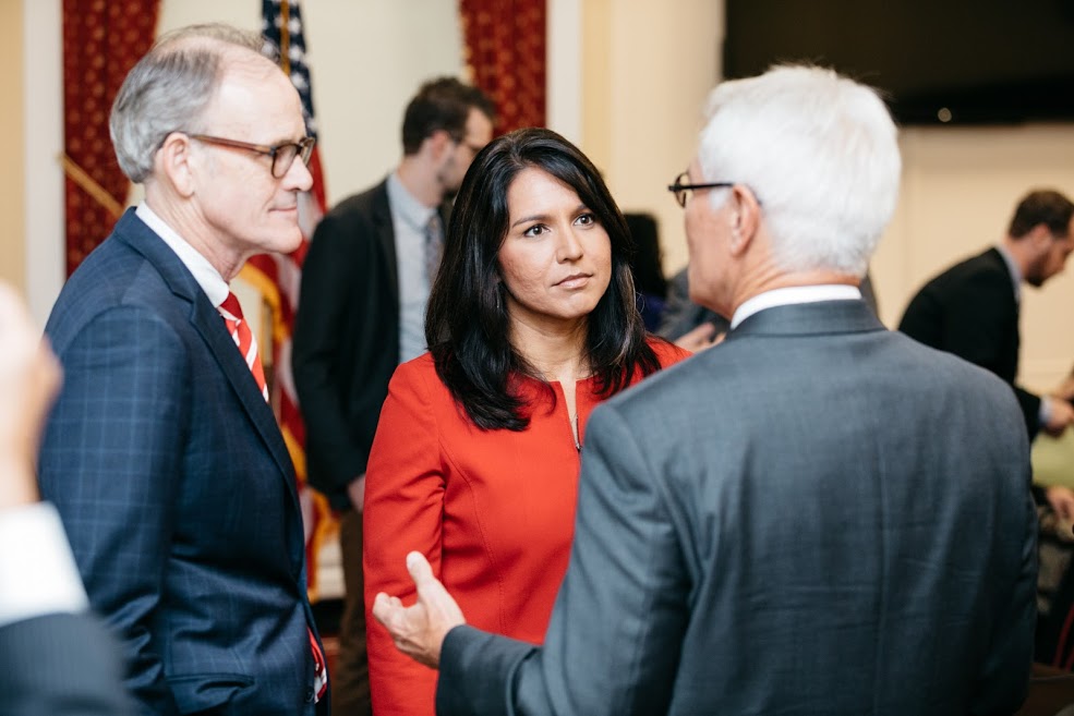 U.S. Representative Tulsi Gabbard meets with NORML Congressional Lobby Day attendees 