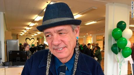 Steve DeAngelo at the cannabis dispensary in 2018. 